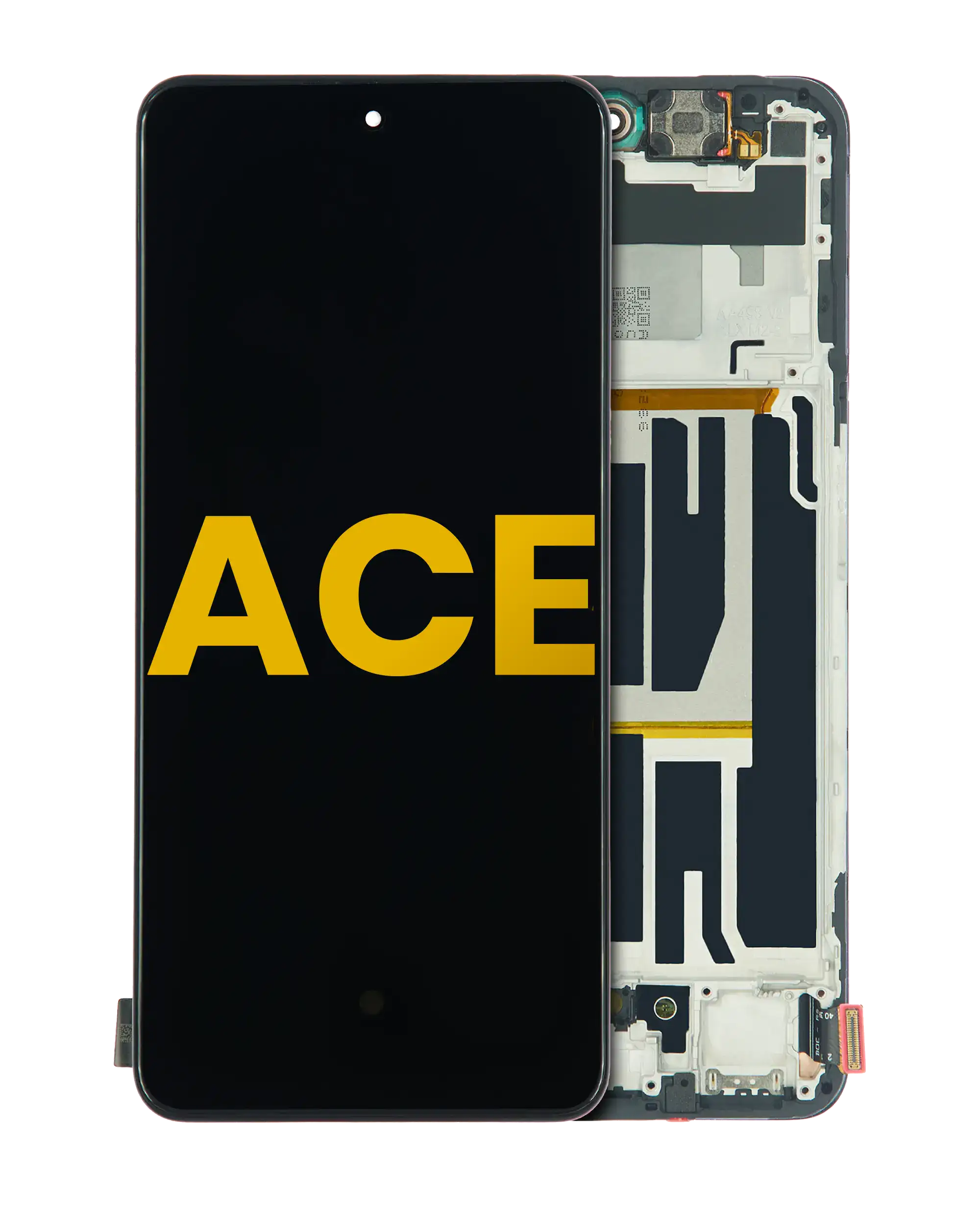 OLED-Display mit Rahmen für OnePlus ACE (Refurbished) (Alle Farben)
