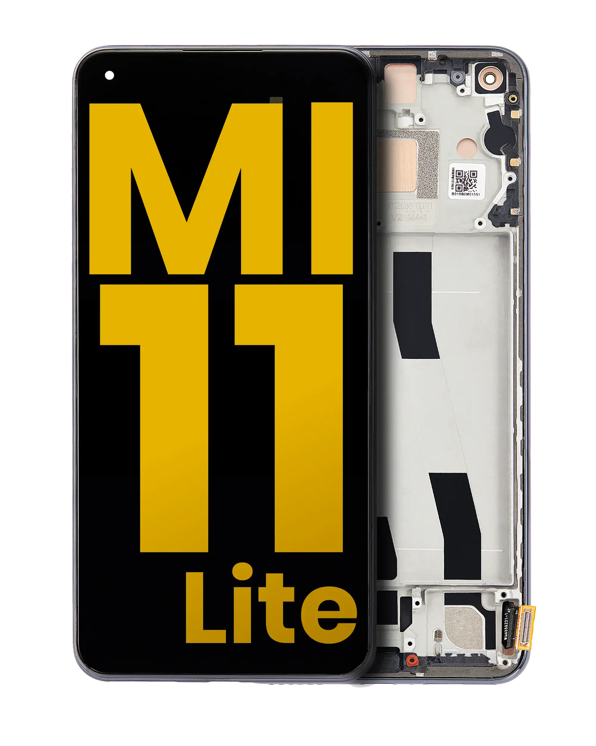 Xiaomi Mi 11 Lite 5G OLED-Display mit Rahmen Refurbished Schwarz