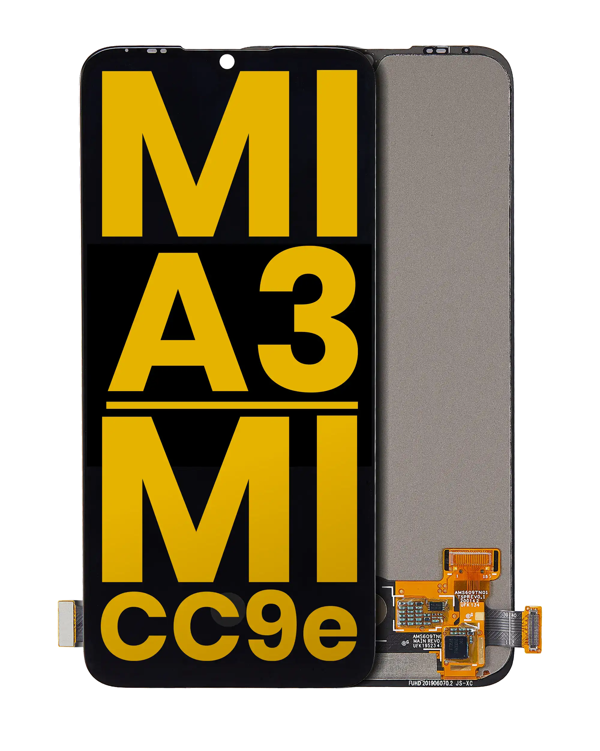 OLED-Display ohne Rahmen für Xiaomi Mi A3 / Mi CC9e (Refurbished) (Alle Farben)
