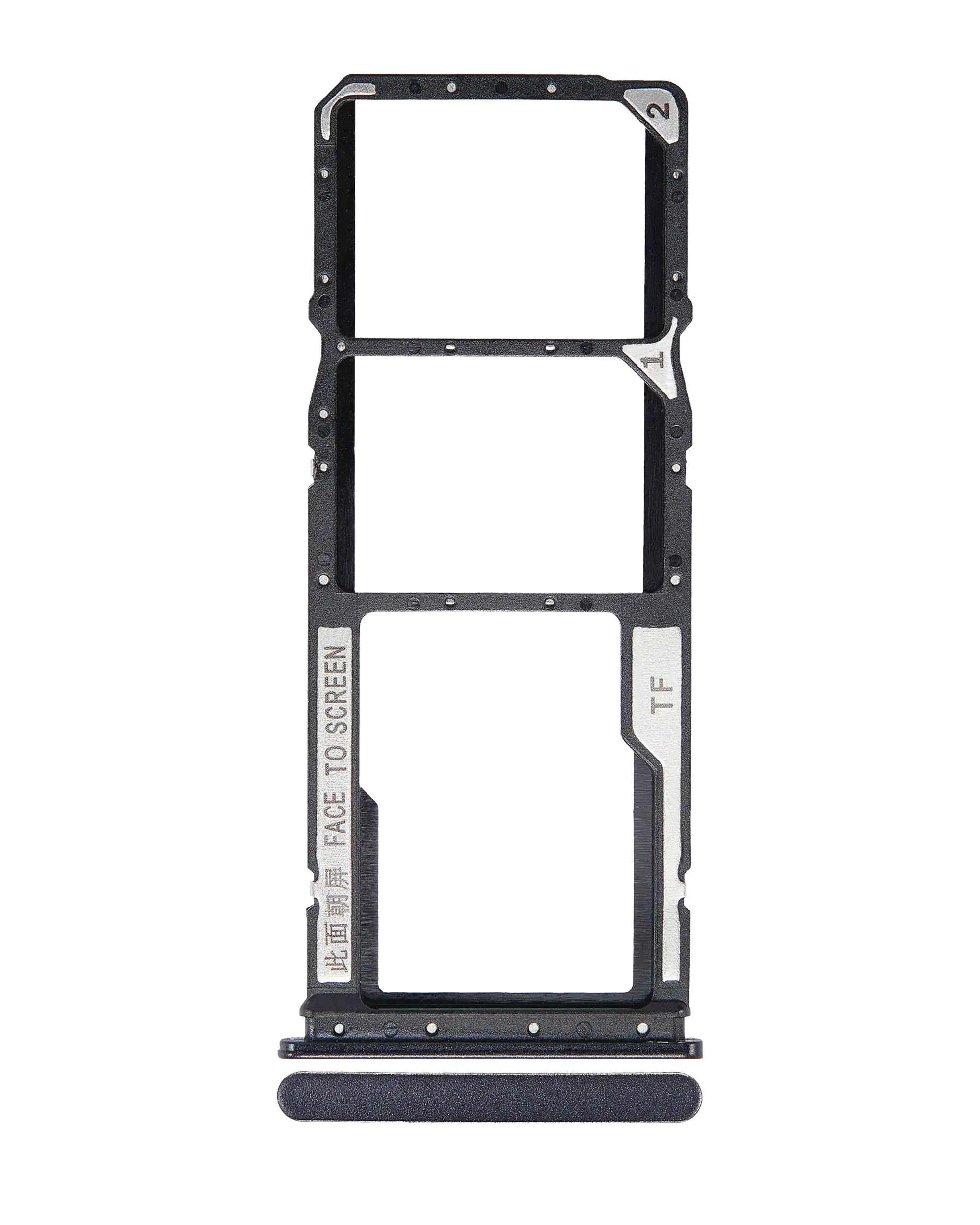 Dual-SIM-Kartenfach für Xiaomi Redmi 9C / 9A (Schwarz)