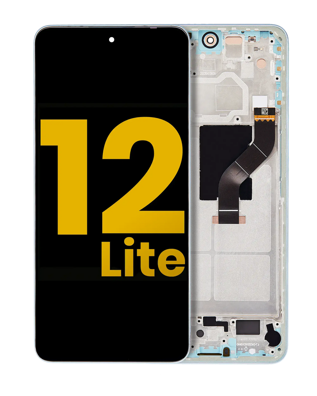 OLED Display with Frame for Xiaomi 12 Lite (Refurbished) (Lite Green)