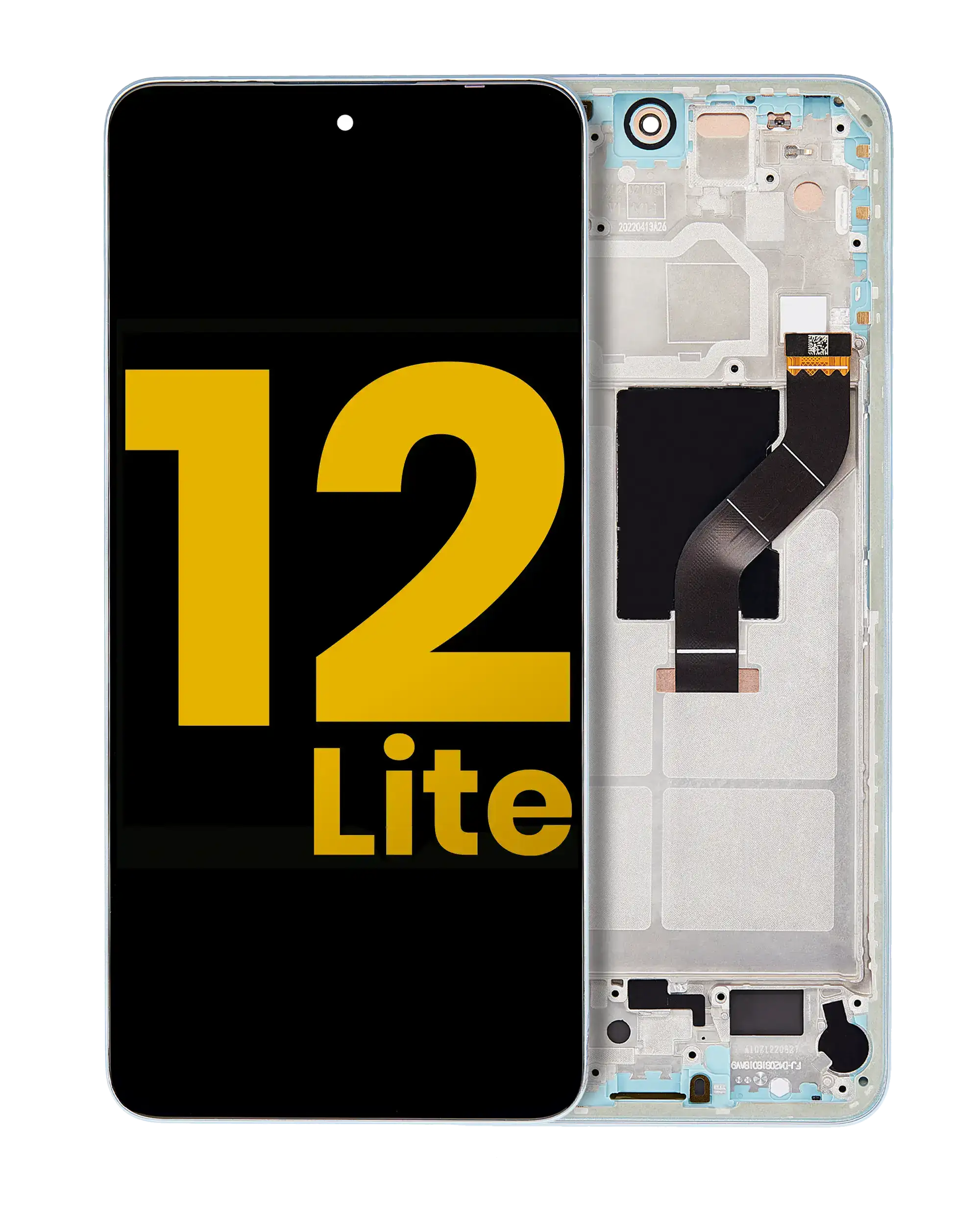 OLED Display with Frame for Xiaomi 12 Lite (Refurbished) (Lite Green)