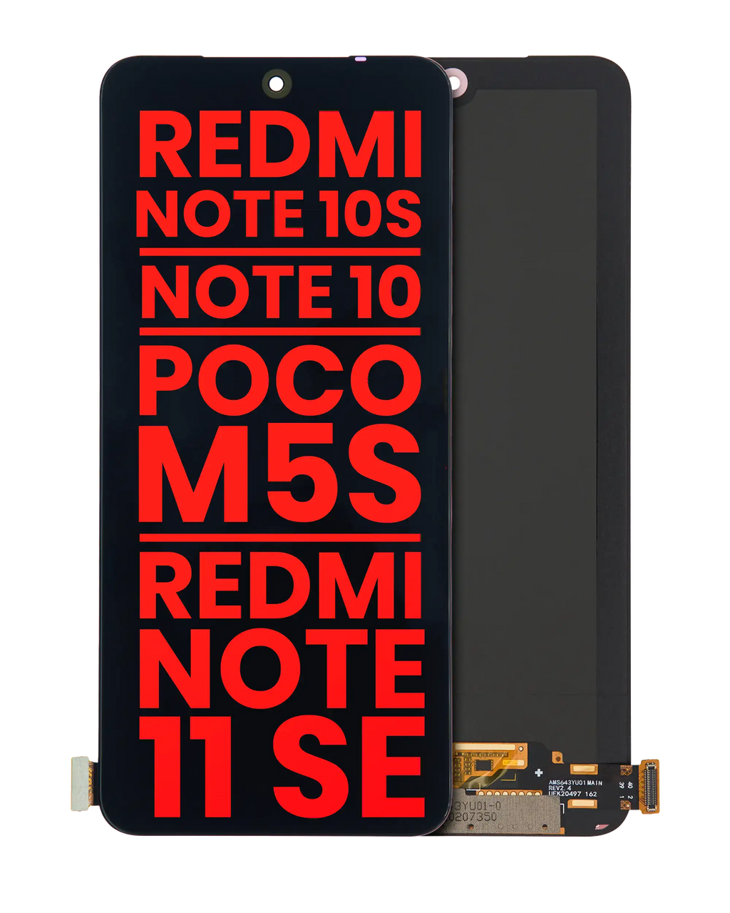 OLED-Display ohne Rahmen Xiaomi Redmi Note 10/10S/11SE/Poco M5s Aftermarket Plus