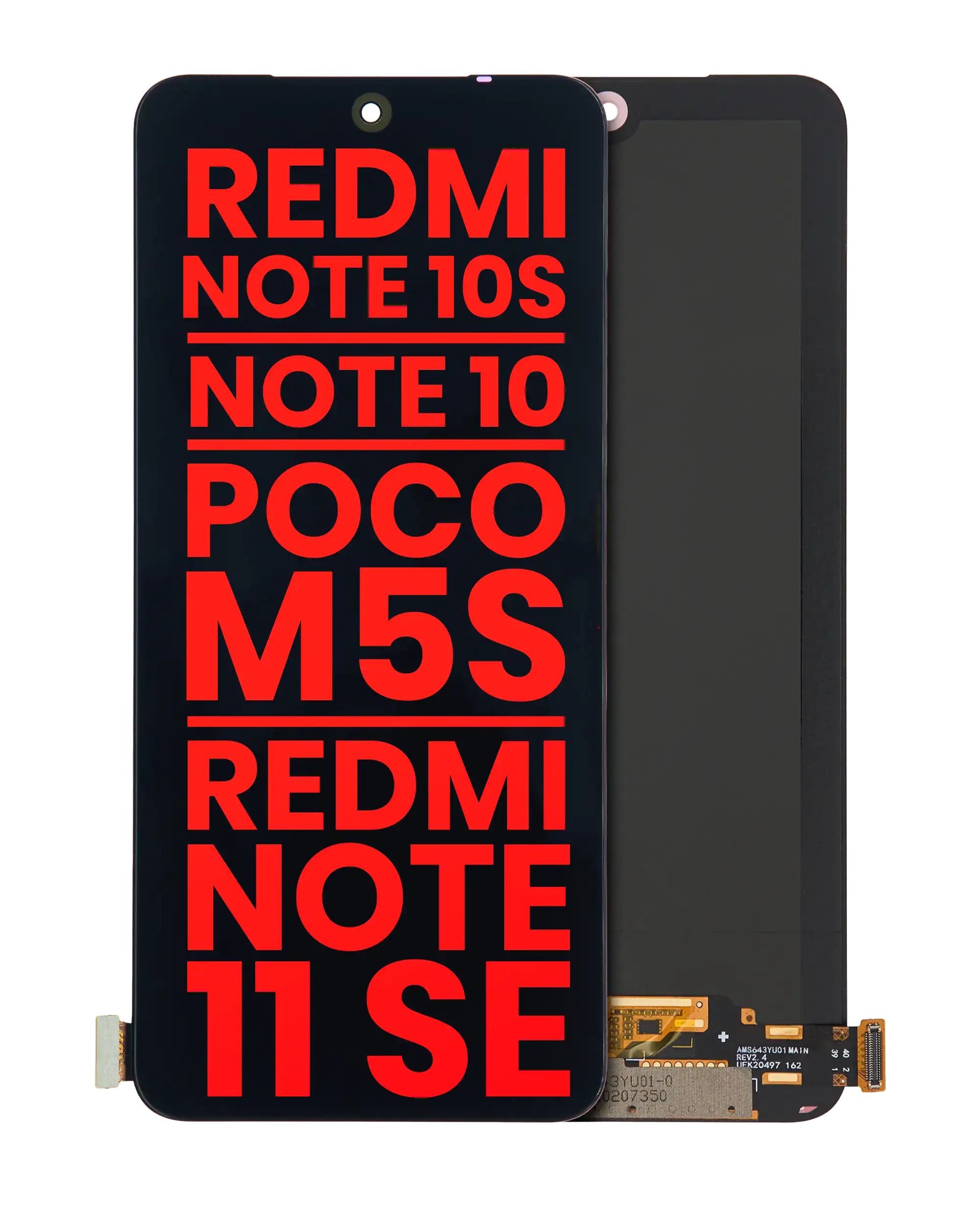OLED-Display ohne Rahmen Xiaomi Redmi Note 10/10S/11SE/Poco M5s Aftermarket Plus
