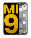 OLED-Display mit Rahmen für Xiaomi Mi 9 (Refurbished) (Piano Black)