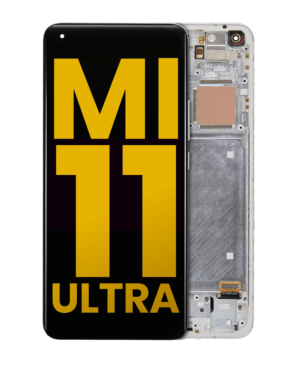 OLED Display with Frame for Xiaomi Mi 11 Pro / Mi 11 Ultra (Refurbished) (Ceramic White)