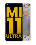 OLED-Display mit Rahmen für Xiaomi Mi 11 Pro/Ultra Refurbished Ceramic White