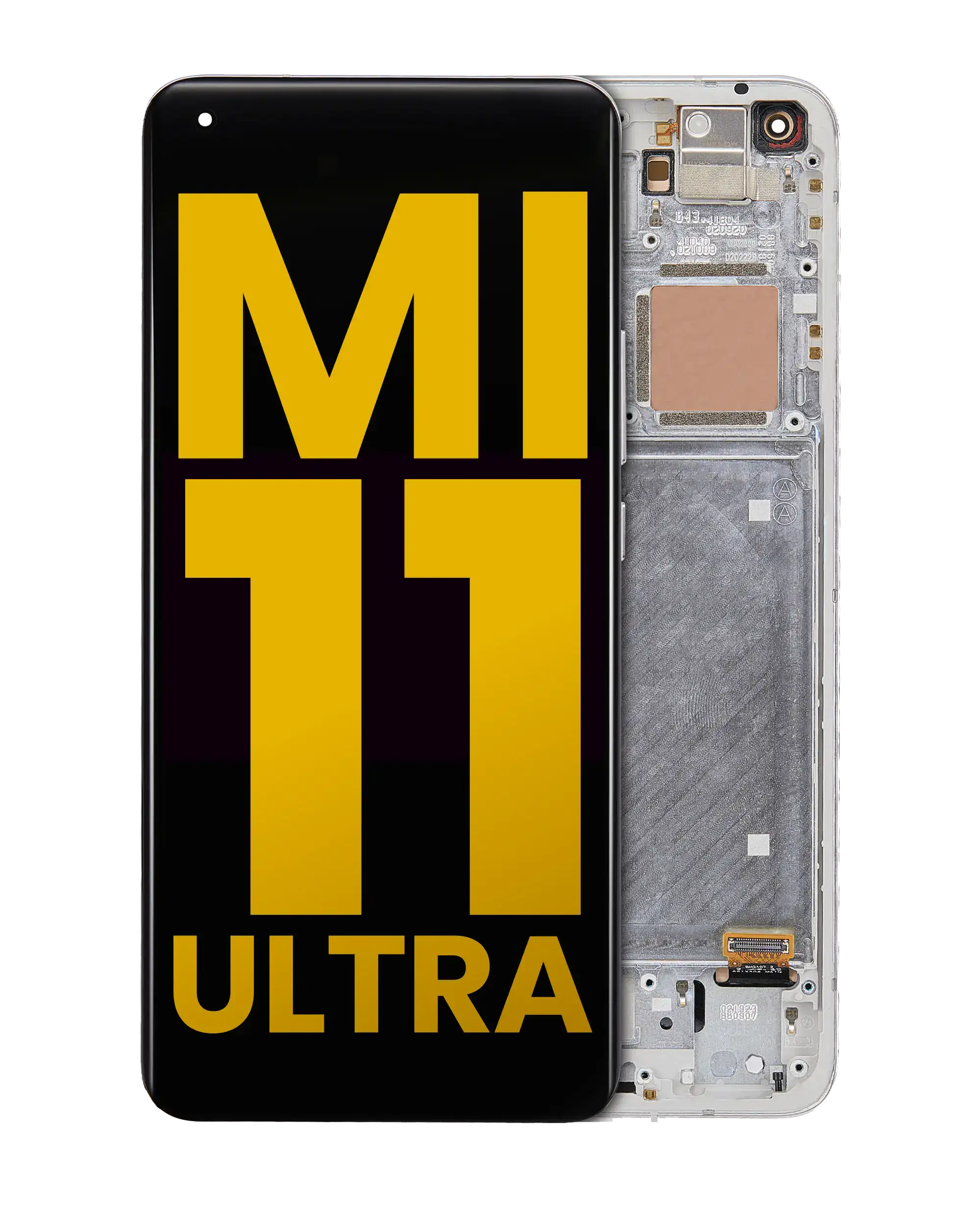 OLED Display with Frame for Xiaomi Mi 11 Pro / Mi 11 Ultra (Refurbished) (Ceramic White)