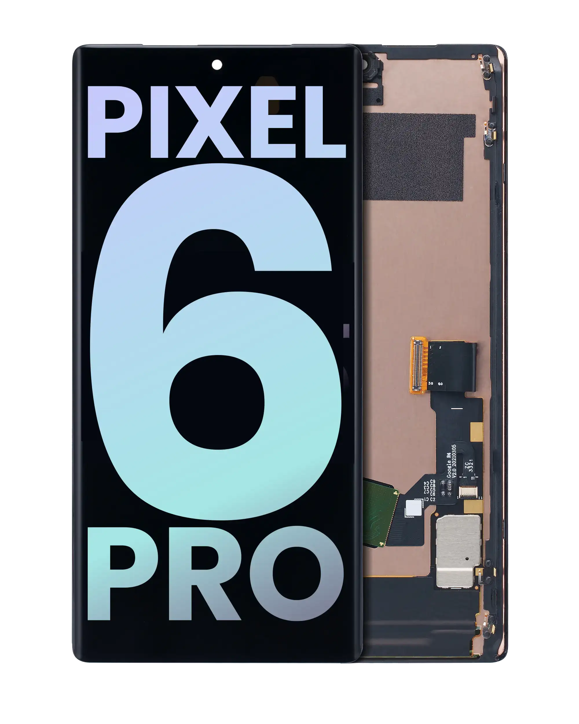 OLED Display with Frame and Fingerprint Sensor for Google Pixel 6 Pro (Original OEM) (all colors)