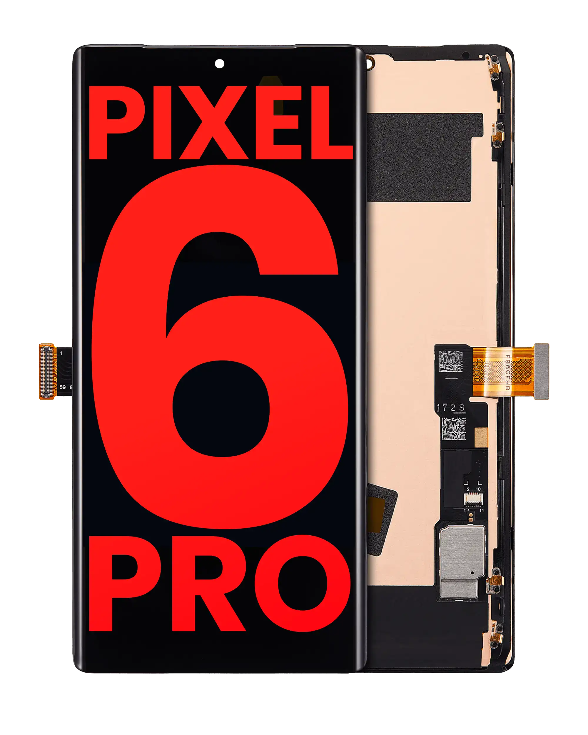 OLED Display with Frame (Without Fingerprint Sensor) for Google Pixel 6 Pro (Aftermarket Plus) (All Colors)