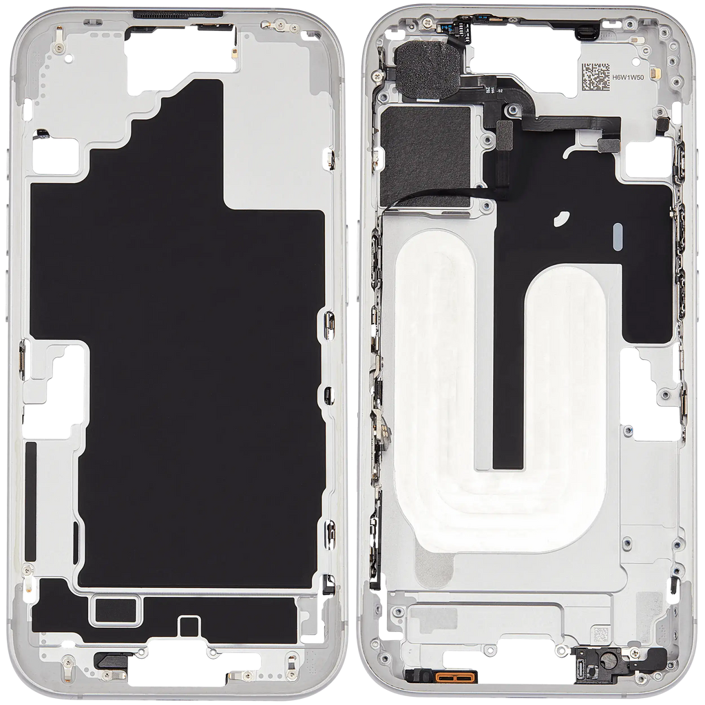 Original Apple-Ausbau A gebraucht – iPhone 16 US Version Rahmen Weiß