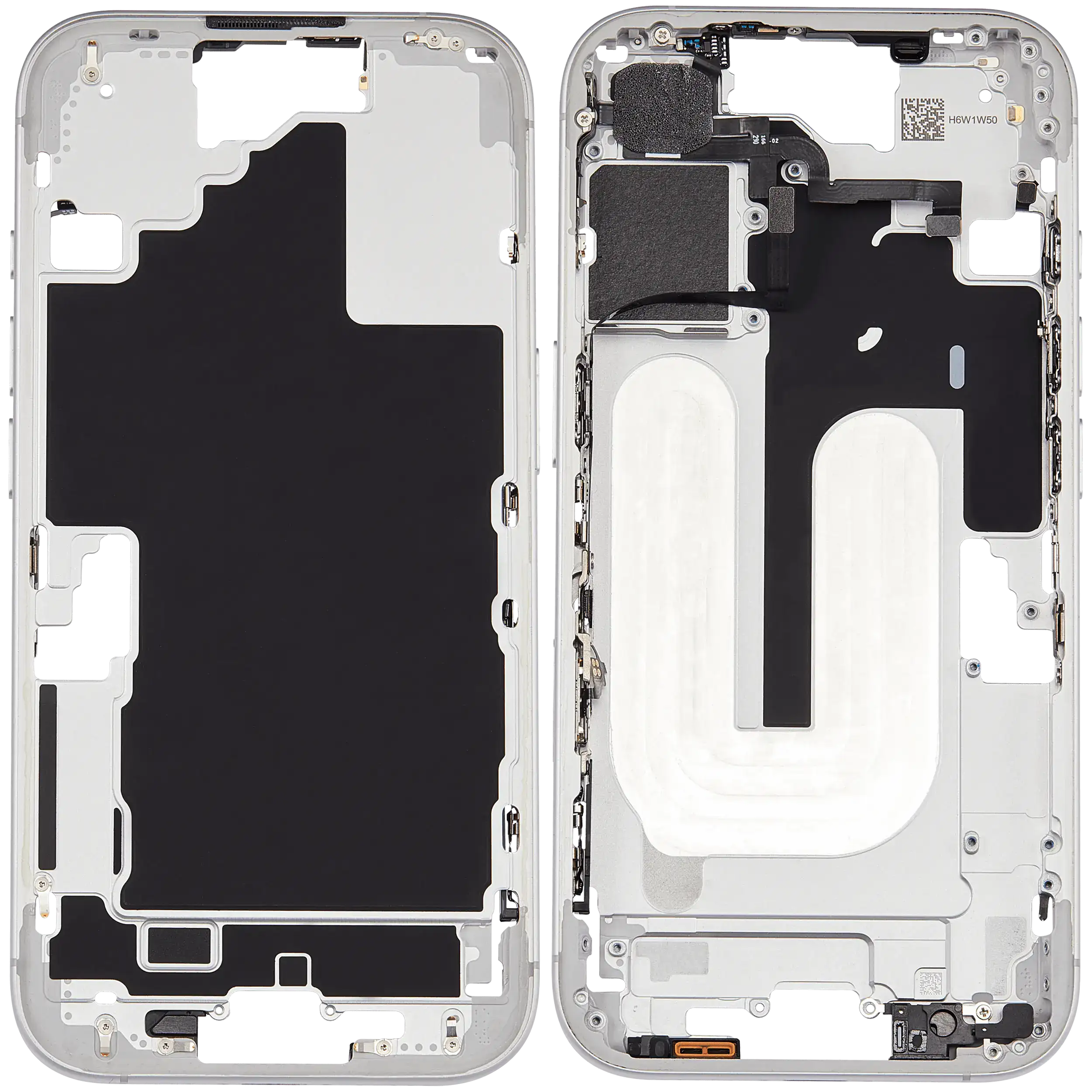 Original Apple-Ausbau A gebraucht – iPhone 16 US Version Rahmen Weiß