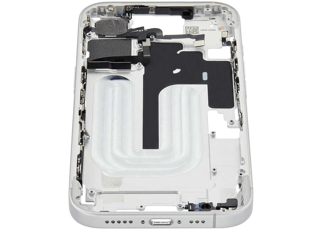 Original Apple-Ausbau A gebraucht – iPhone 16 US Version Rahmen Weiß