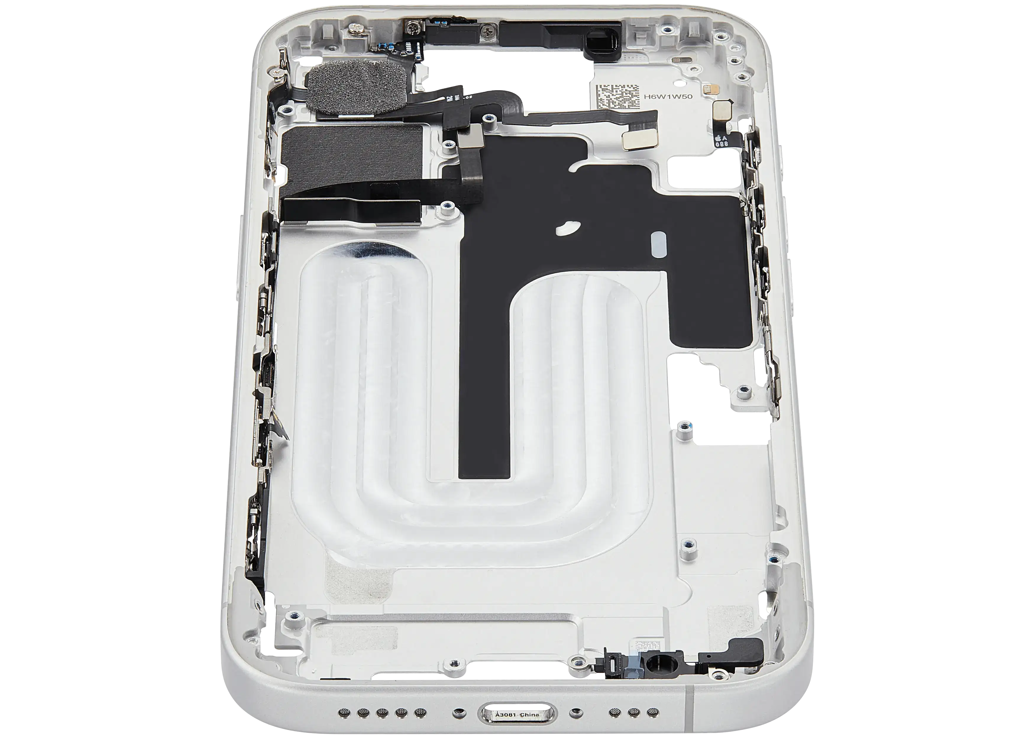 Original Apple-Ausbau A gebraucht – iPhone 16 US Version Rahmen Weiß