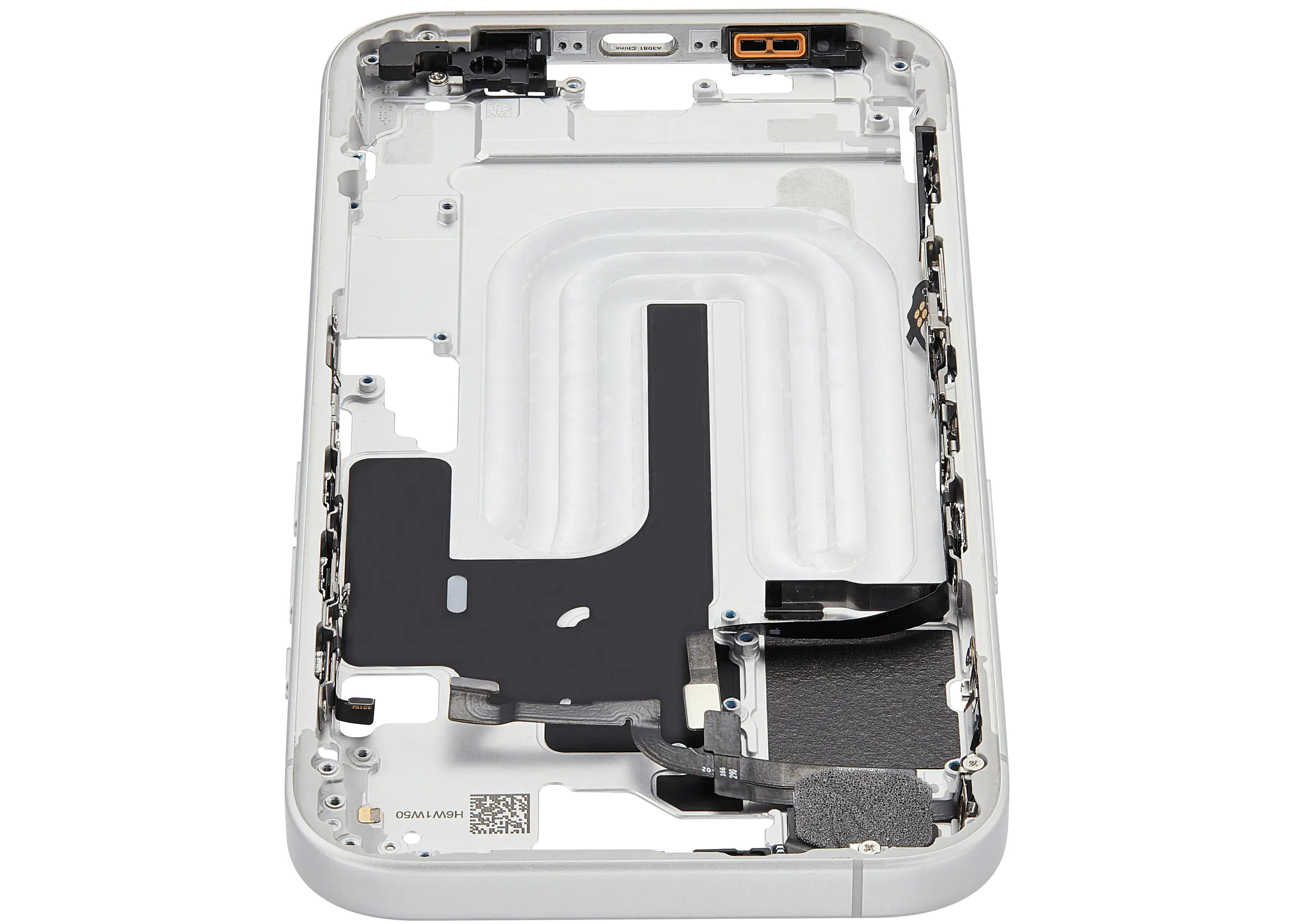 Original Apple-Ausbau A gebraucht – iPhone 16 US Version Rahmen Weiß