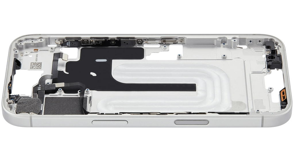 Original Apple-Ausbau A gebraucht – iPhone 16 US Version Rahmen Weiß