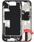 Midframe/Rahmen-Geh. m. Kleinteilen f. iPhone 16 Pro US OEM Pull A Black Titaniu
