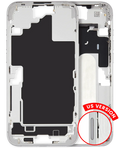 Midframe/Frame with Small Parts for iPhone 16 Plus (US Version) (Used OEM Pull, Quality A) (White)