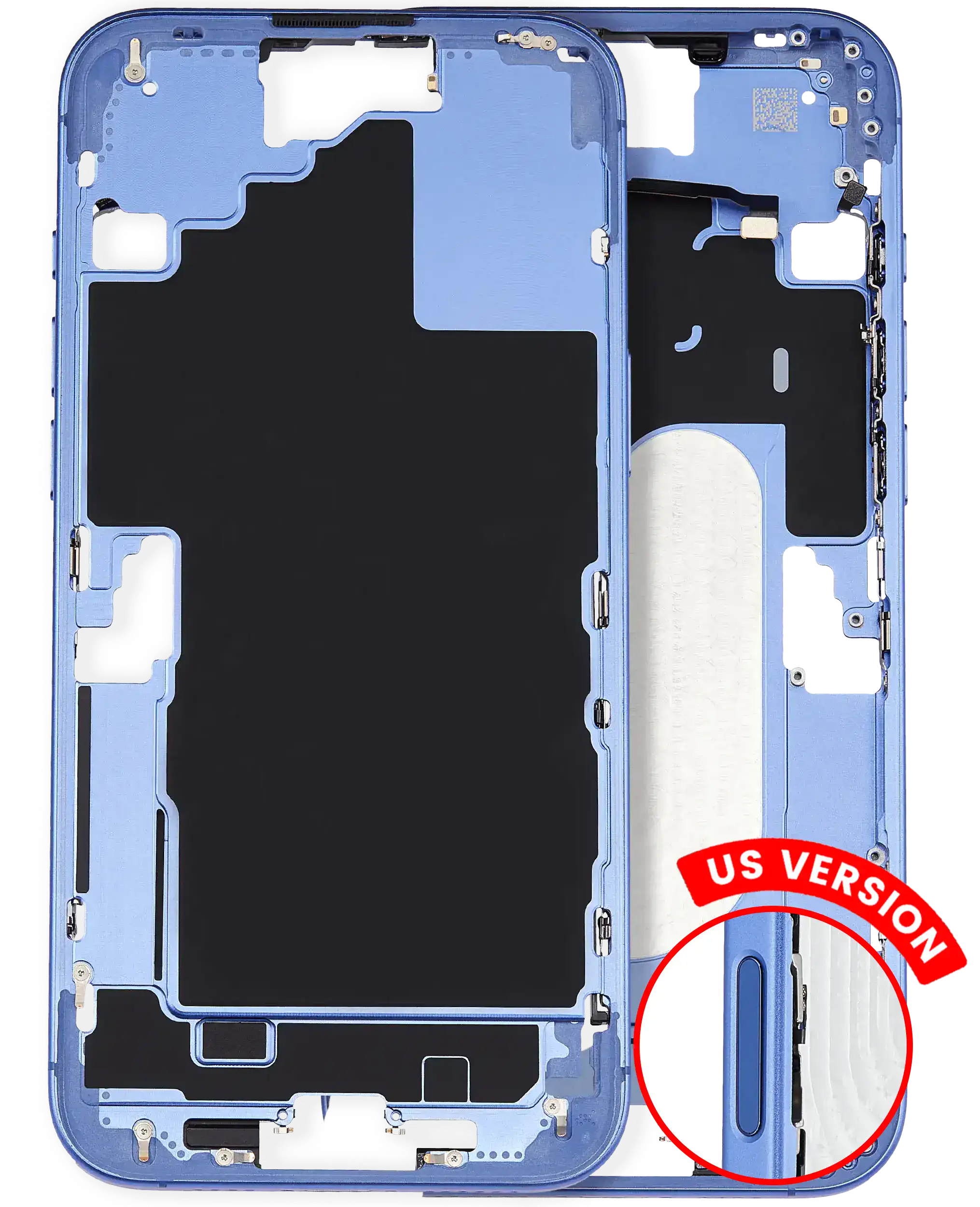 Original Apple-Ausbau A gebraucht – iPhone 16 Plus US Version Rahmen Ultramarine