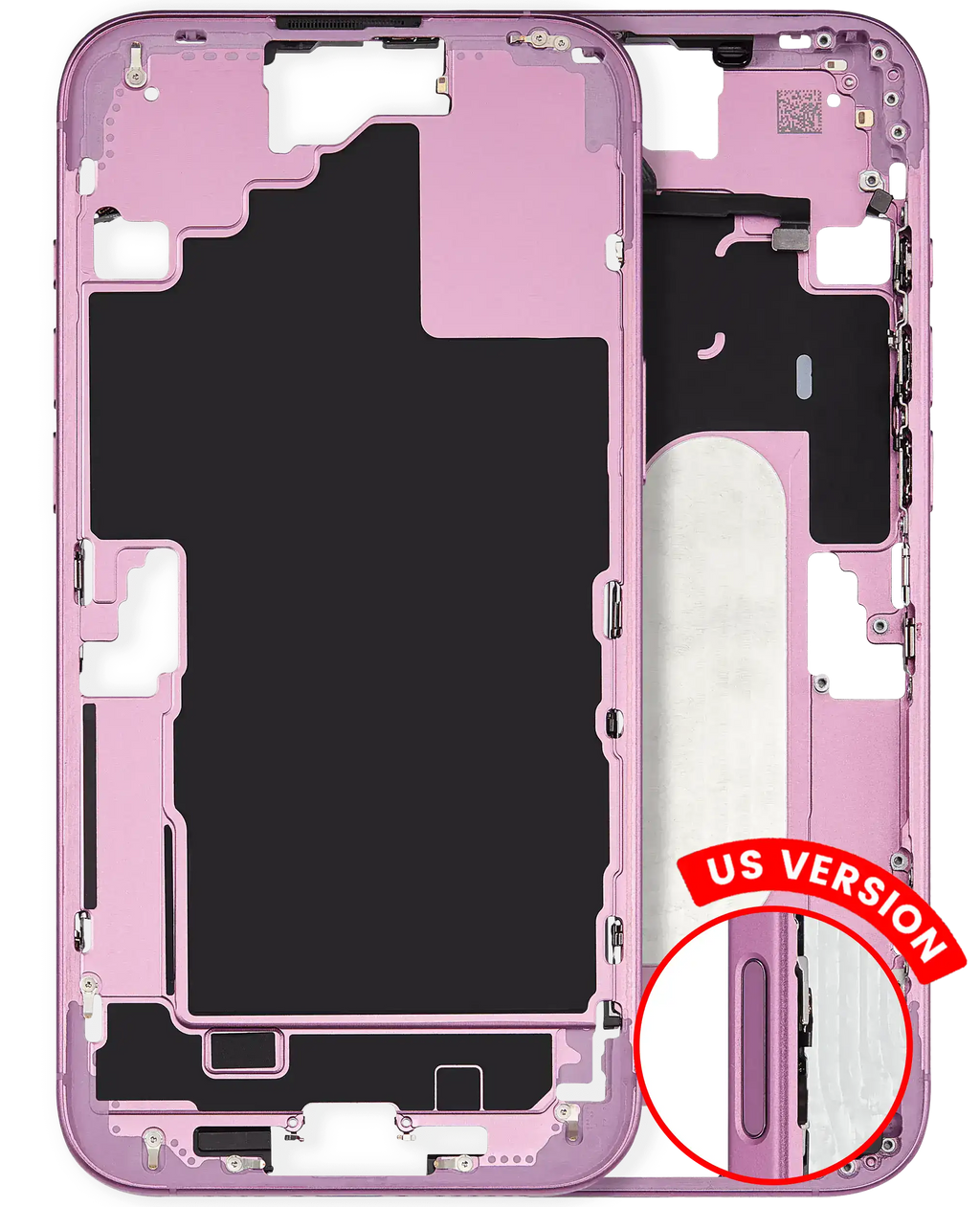 Original Apple-Ausbau A gebraucht – iPhone 16 Plus US Version Rahmen Rosa