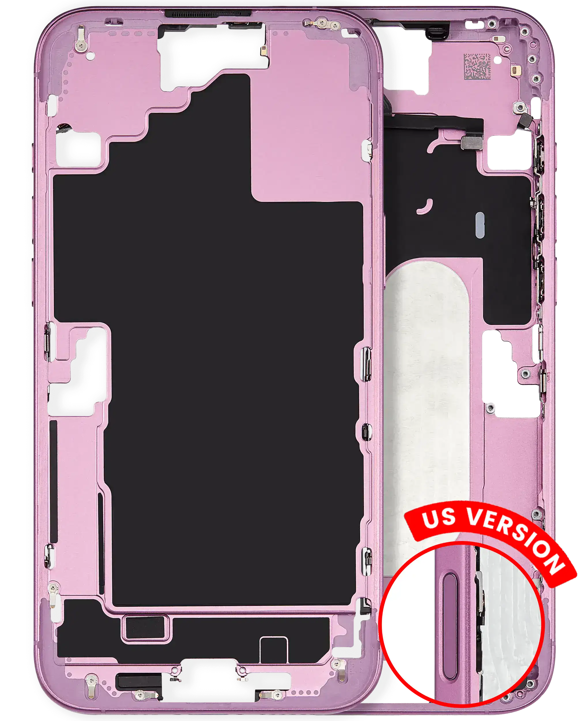 Original Apple-Ausbau A gebraucht – iPhone 16 Plus US Version Rahmen Rosa