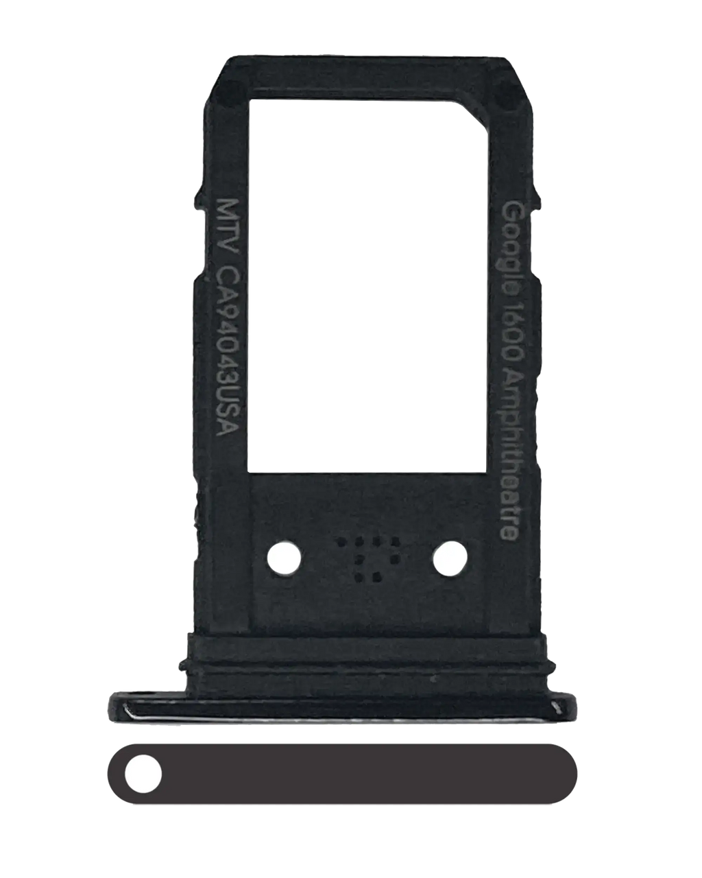 SIM Card Tray for Google Pixel 3a XL (Original OEM) (Just Black)