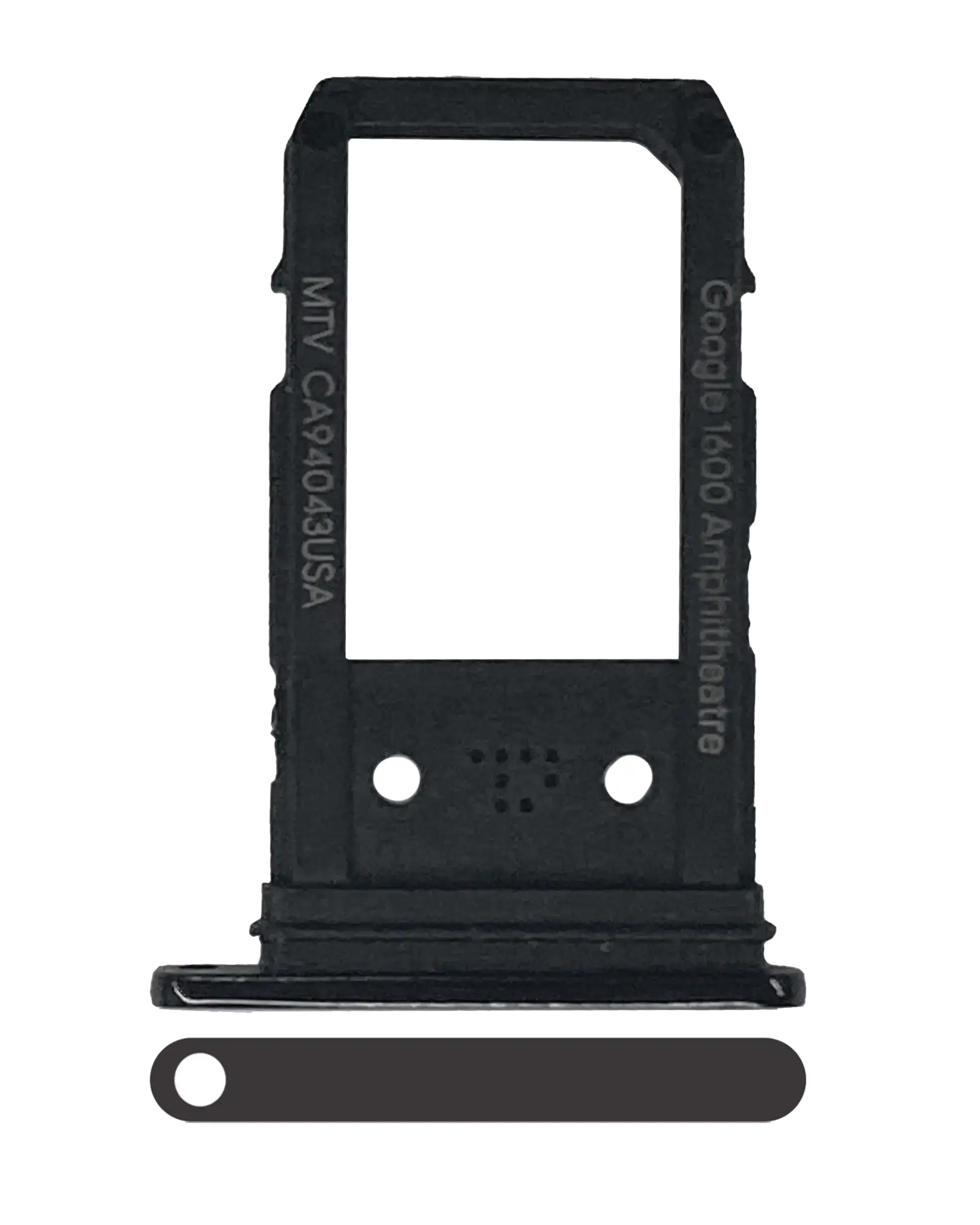 SIM Card Tray for Google Pixel 3a XL (Original OEM) (Just Black)