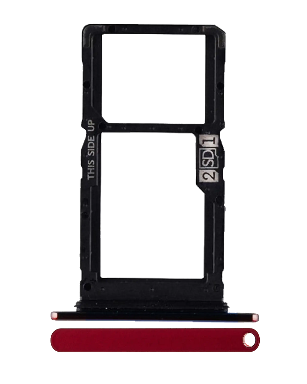 SIM-Kartenfach (Dual-SIM) für Motorola One Hyper (XT2027-1 / 2020) (OEM) (Magent