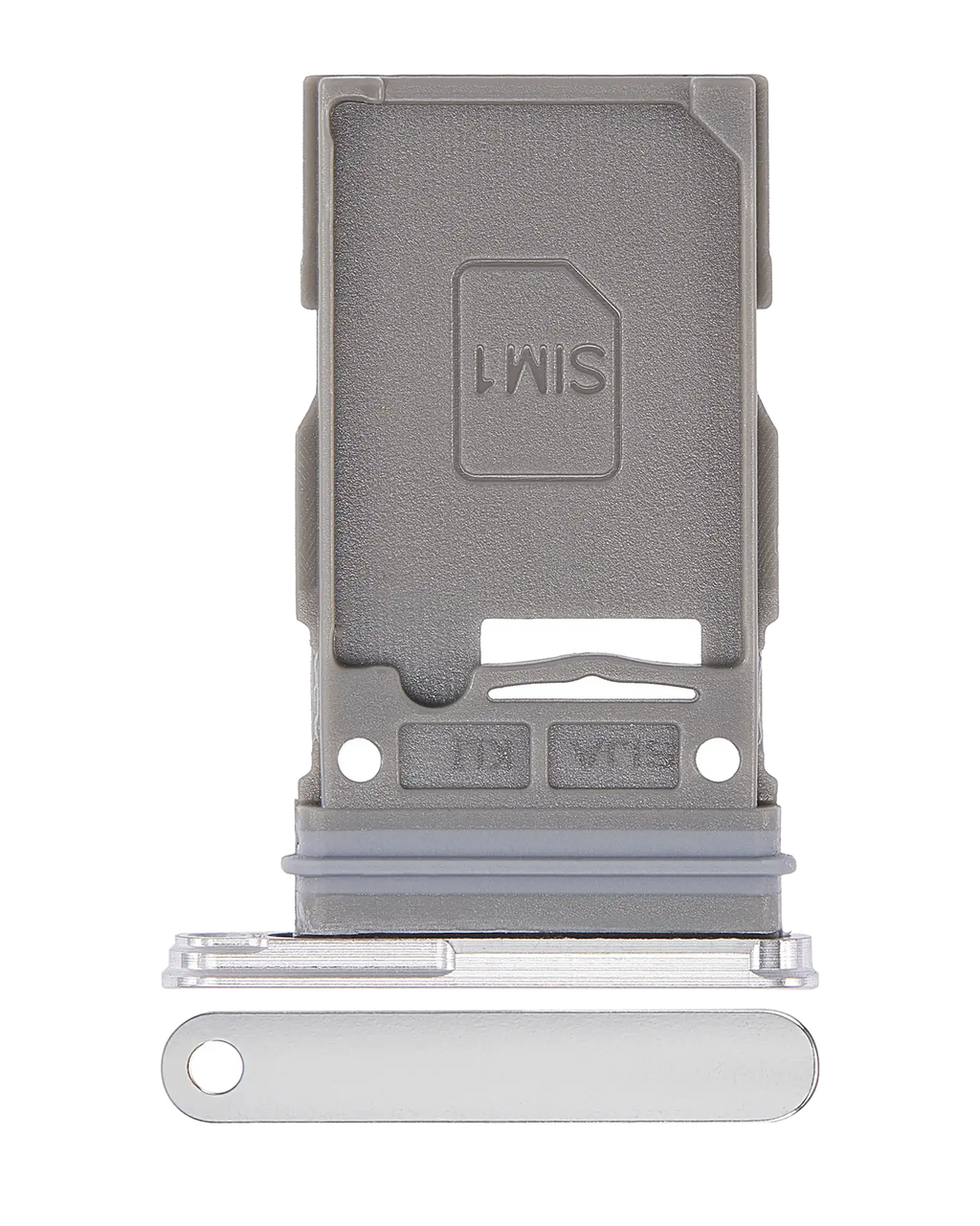Single SIM Card Tray for Samsung Galaxy S22 5G / S22 Plus 5G (White)
