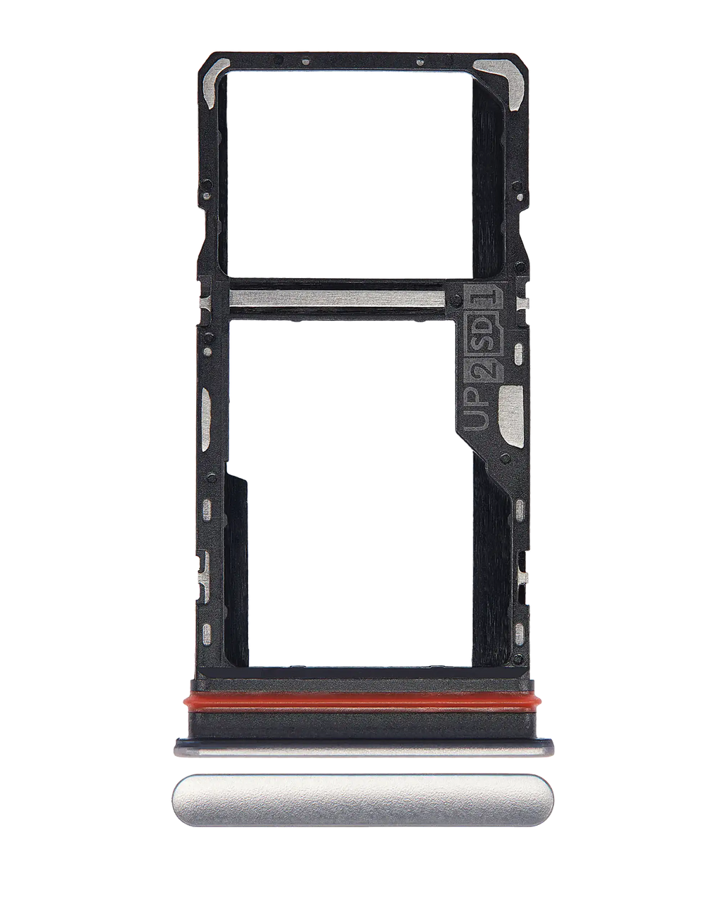 Single SIM Card Tray for Motorola Moto G51 5G (XT2171 / 2021) (Bright Silver)