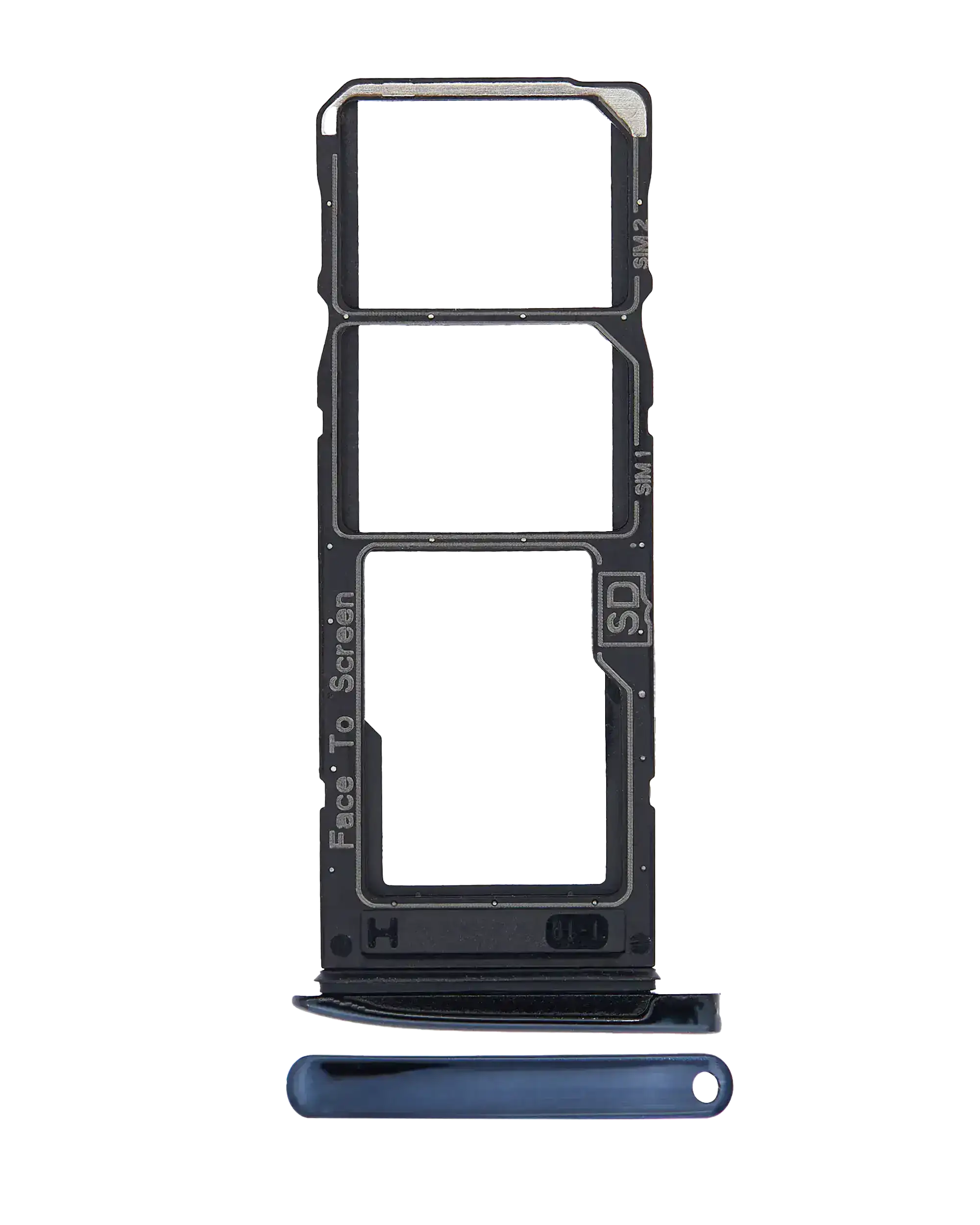 Dual SIM Card Tray for Motorola Moto G7 (XT1962 / 2019) / Moto G7 Plus (XT1965-2 / 2019) (Deep Indigo / Blue)