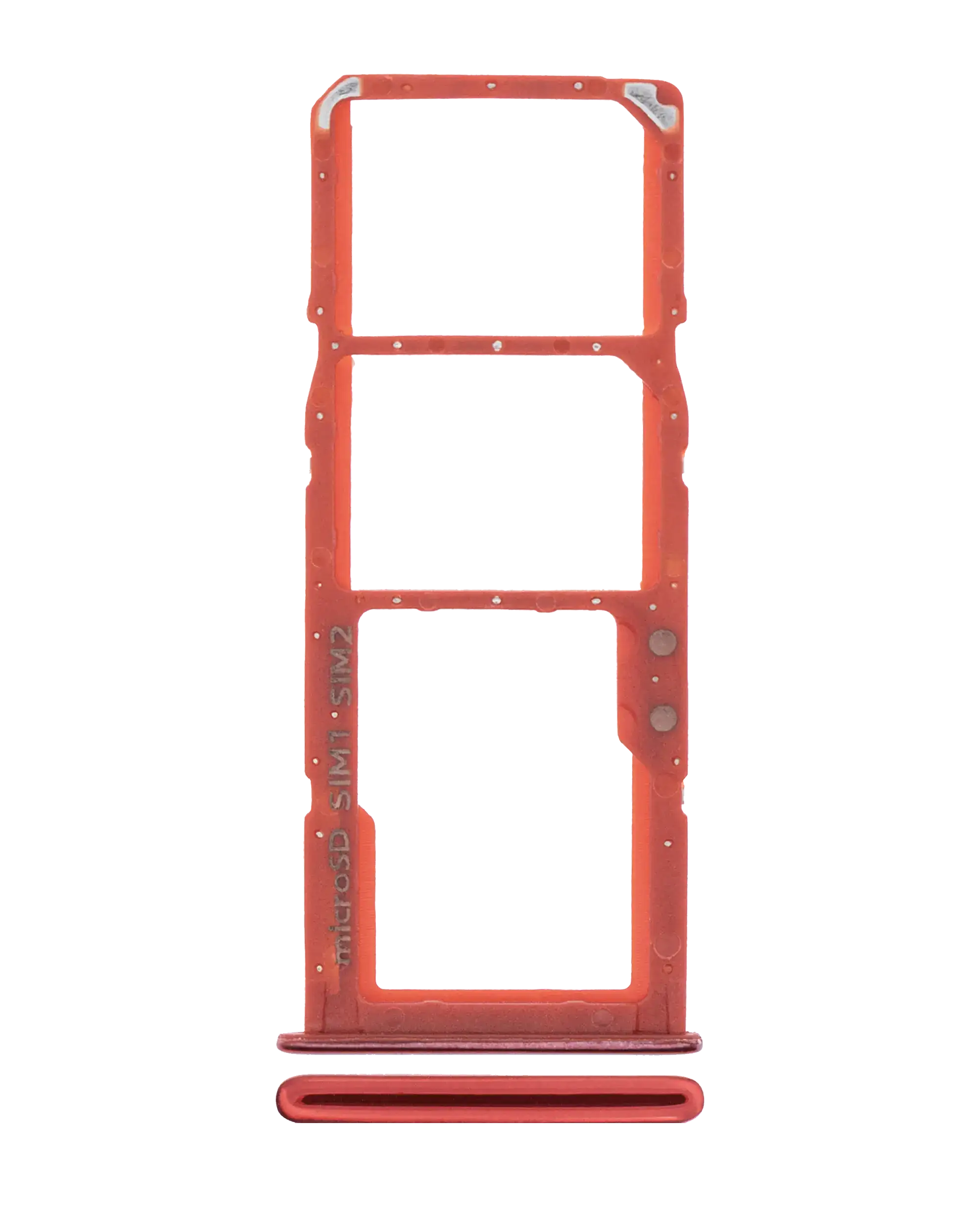 Dual SIM Card Tray for Samsung Galaxy A71 (A715 / 2020) (Red)