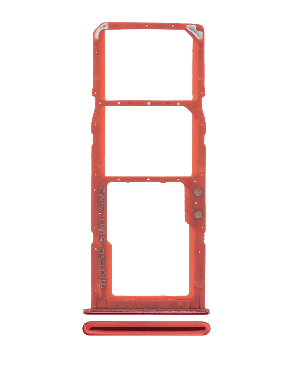 Dual SIM Card Tray for Samsung Galaxy A71 (A715 / 2020) (Red)