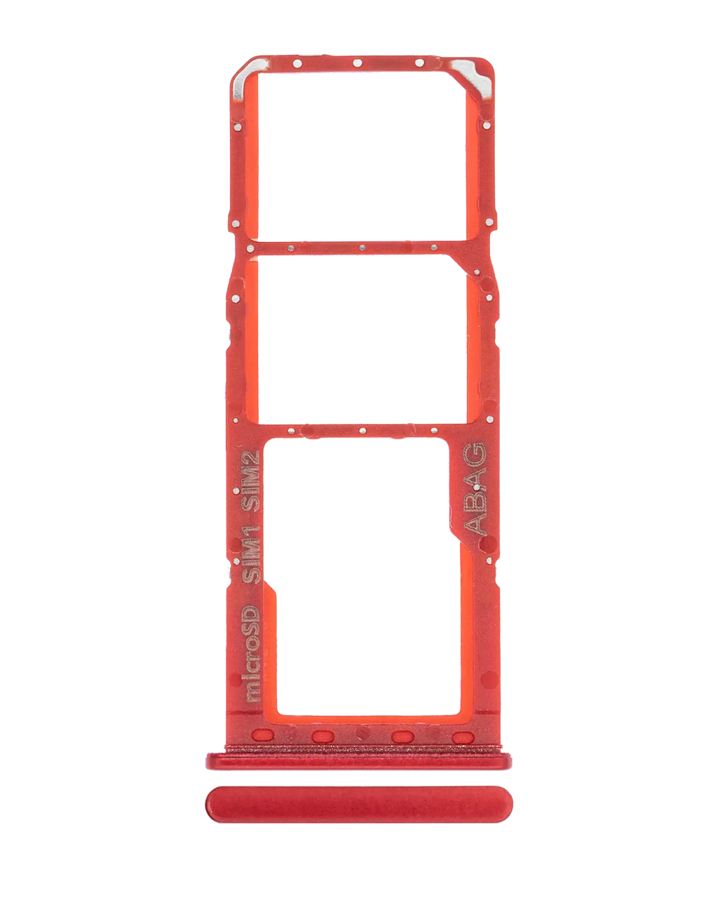 Dual SIM Card Tray for Samsung Galaxy A21S (A217 / 2020) (Red)