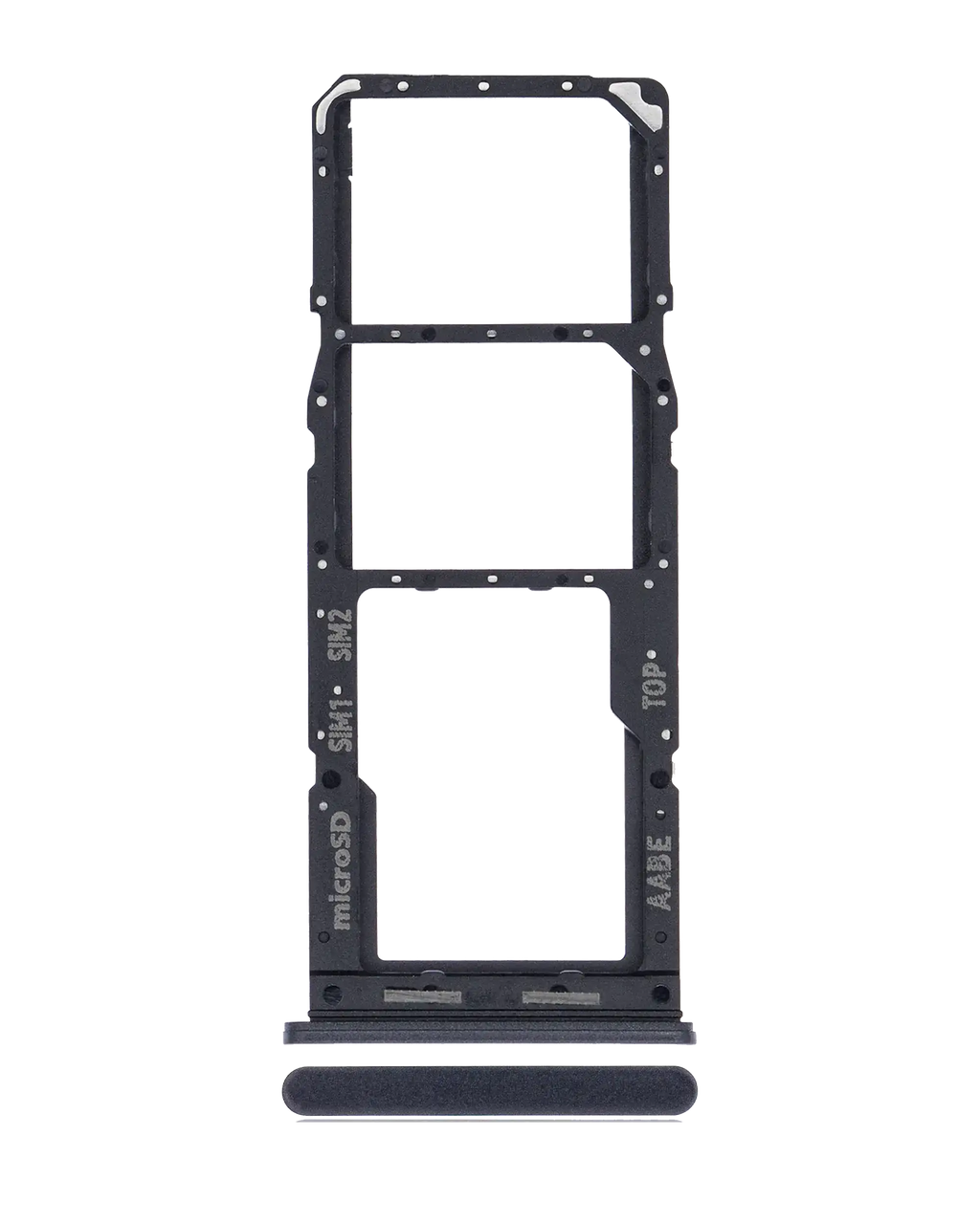 Dual SIM Card Tray for Samsung Galaxy A12 (A125 / 2020) - Black