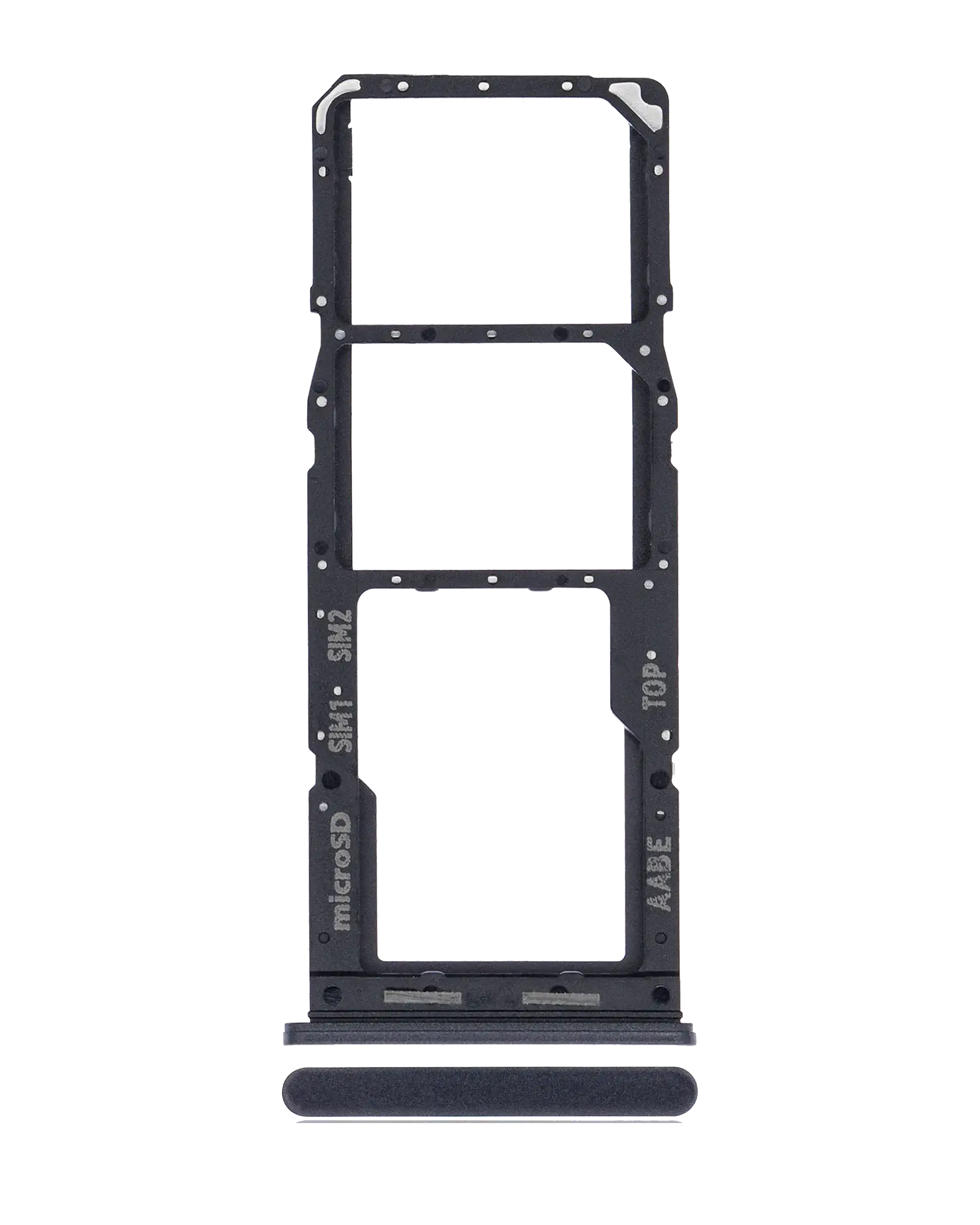 Dual SIM Card Tray for Samsung Galaxy A12 (A125 / 2020) - Black