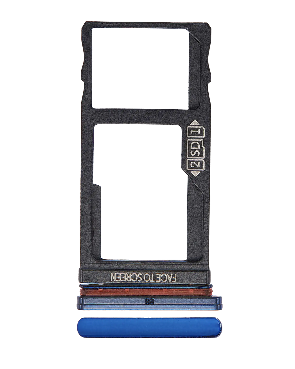 Dual SIM Card Tray for Motorola One Vision (XT1970 / 2019) / P50 (XT1970 / 2019) (Blue)