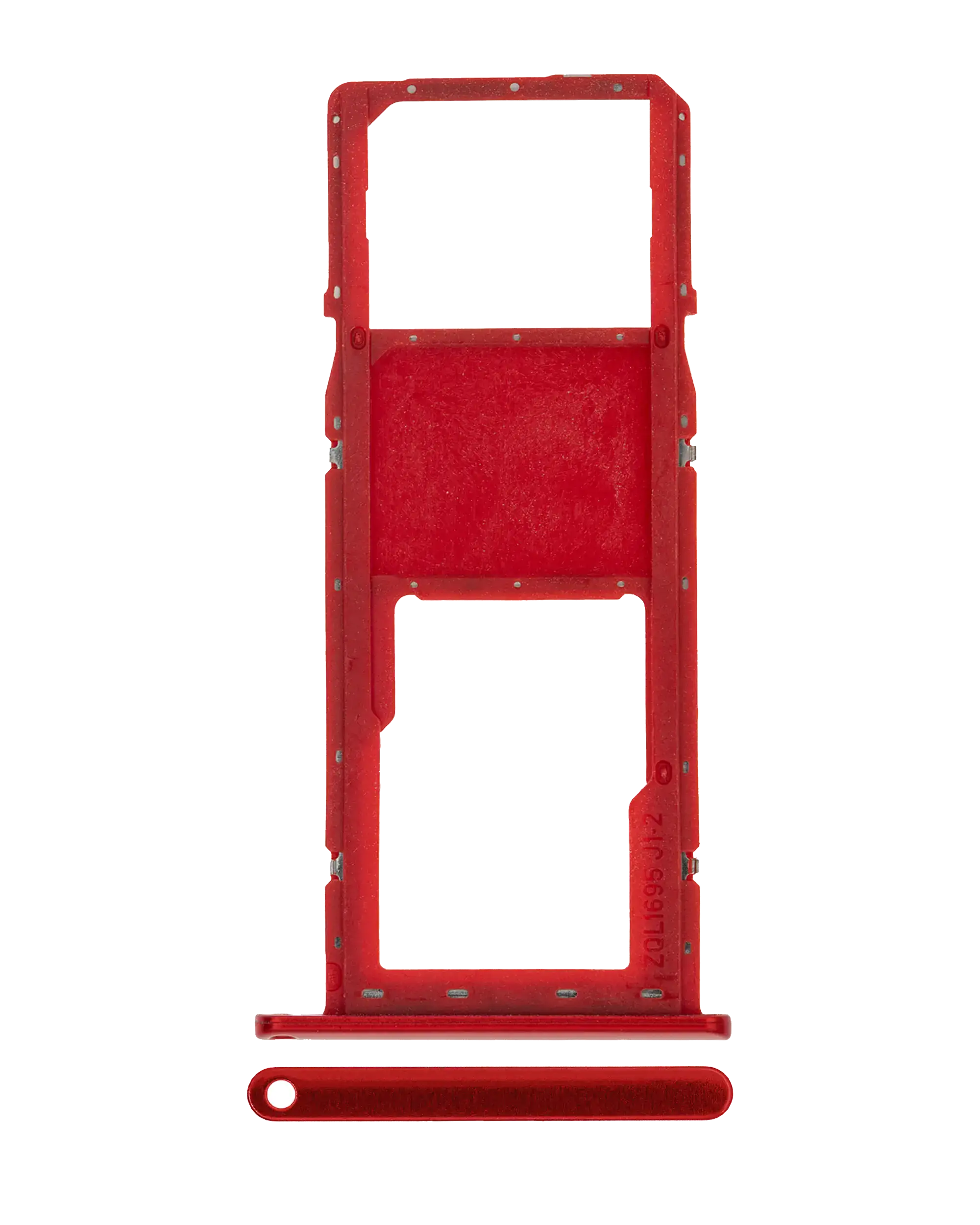 Single SIM-Kartenfach für Samsung Galaxy A01 (A015 / 2020) – Rot