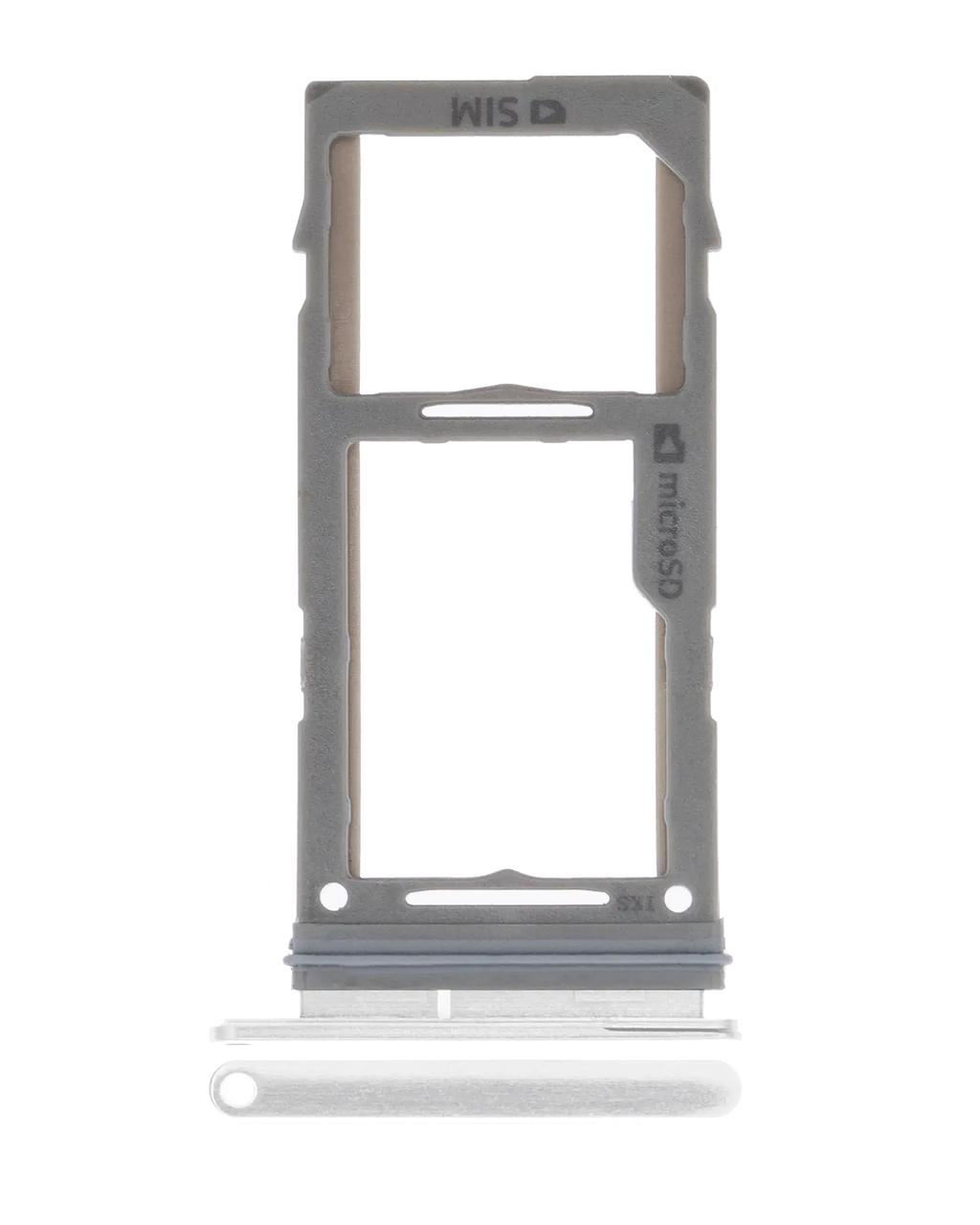 Einzelnes SIM-Kartenfach für Samsung Galaxy S10 / S10 Plus / S10E (Prism White)