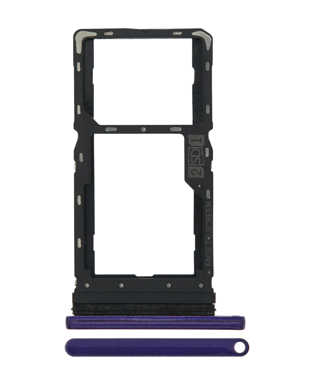 Dual-SIM-Kartenfach für Motorola Moto G8 Play (XT2015 / 2019) (Lila)
