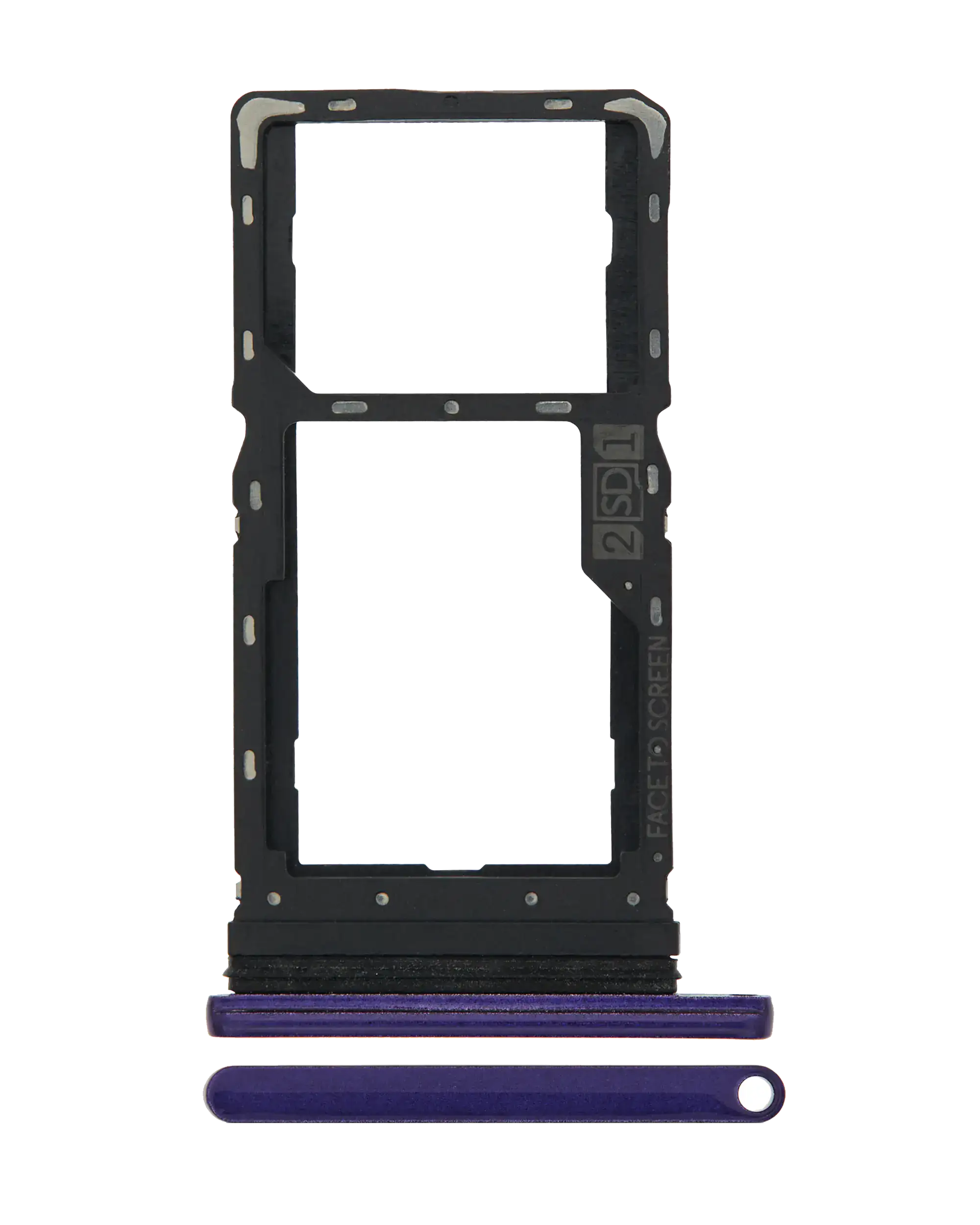 Dual-SIM-Kartenfach für Motorola Moto G8 Play (XT2015 / 2019) (Lila)