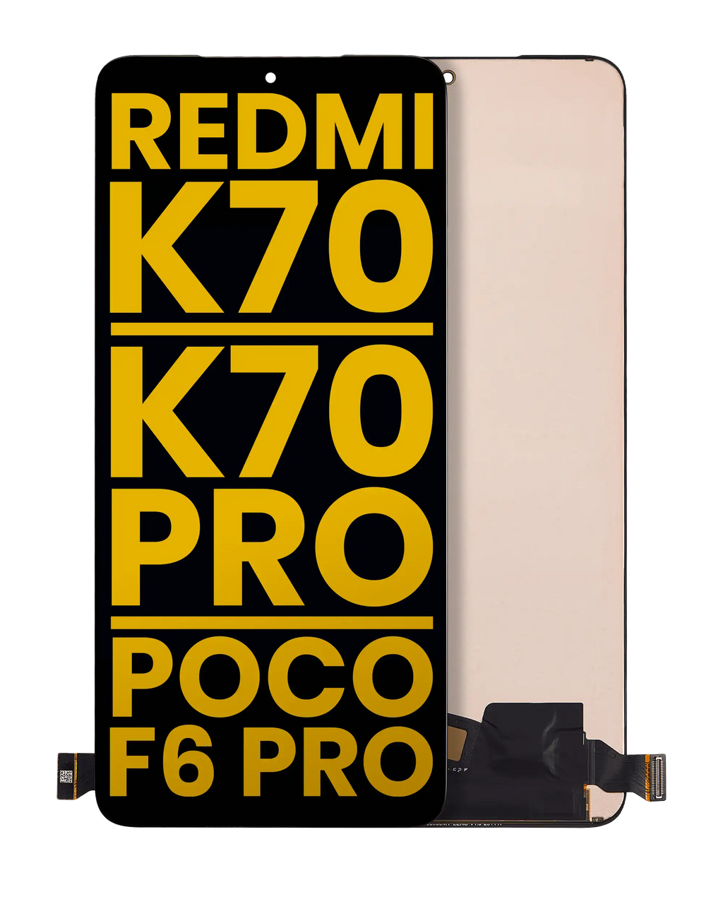 Frameless OLED Display for Xiaomi Redmi K70 / K70 Pro / Poco F6 Pro (Refurbished) (All Colors)