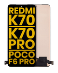 OLED-Display ohne Rahmen für Xiaomi Redmi K70, K70 Pro, Poco F6 Pro (Refurb.)