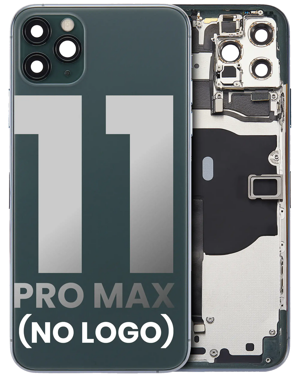iPhone 11 Pro Max Rückenschale (Midnight Grün, o. Logo) Aftermarket Plus
