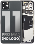 Back Cover/Frame with Pre-Installed Small Parts for iPhone 11 Pro Max (No Logo) (Aftermarket Plus) (Space Gray)