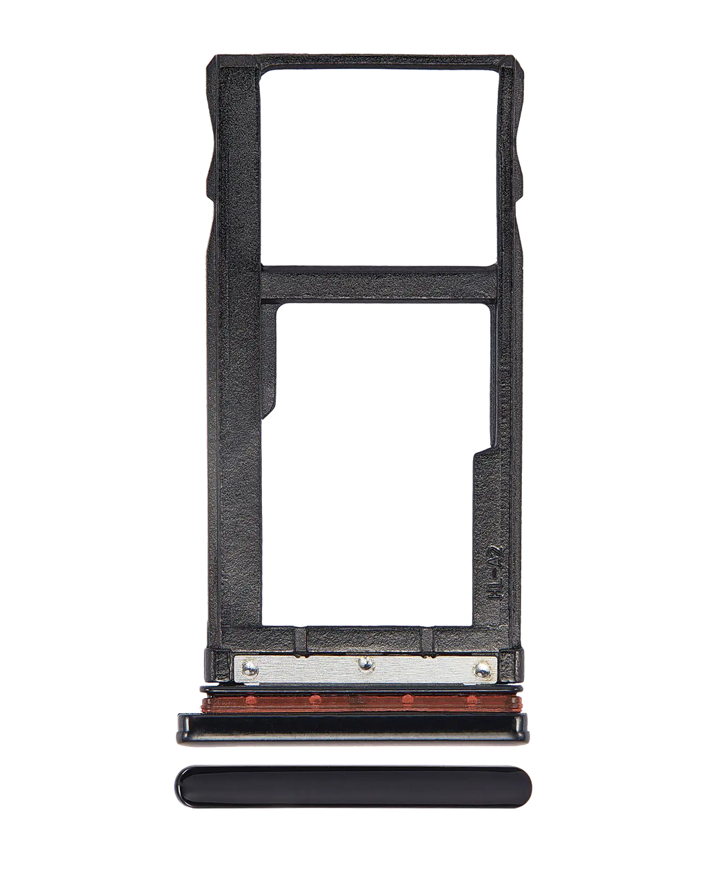 Dual SIM Card Tray for Motorola One Vision (XT1970 / 2019) / P50 (XT1970 / 2019) - Black
