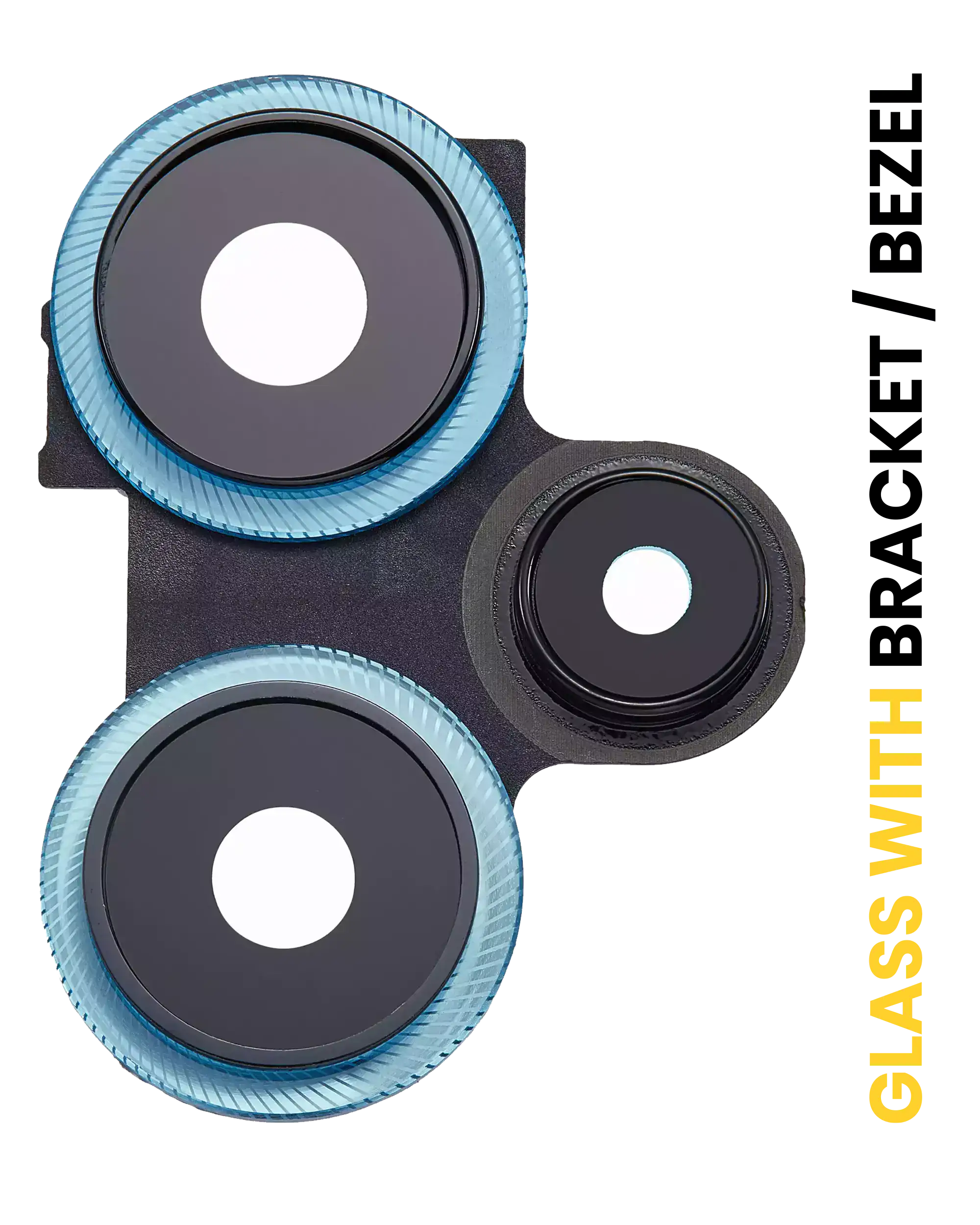 Kameralinse hinten mit Rahmen für Xiaomi Redmi Note 12 Turbo/Poco F5 blau