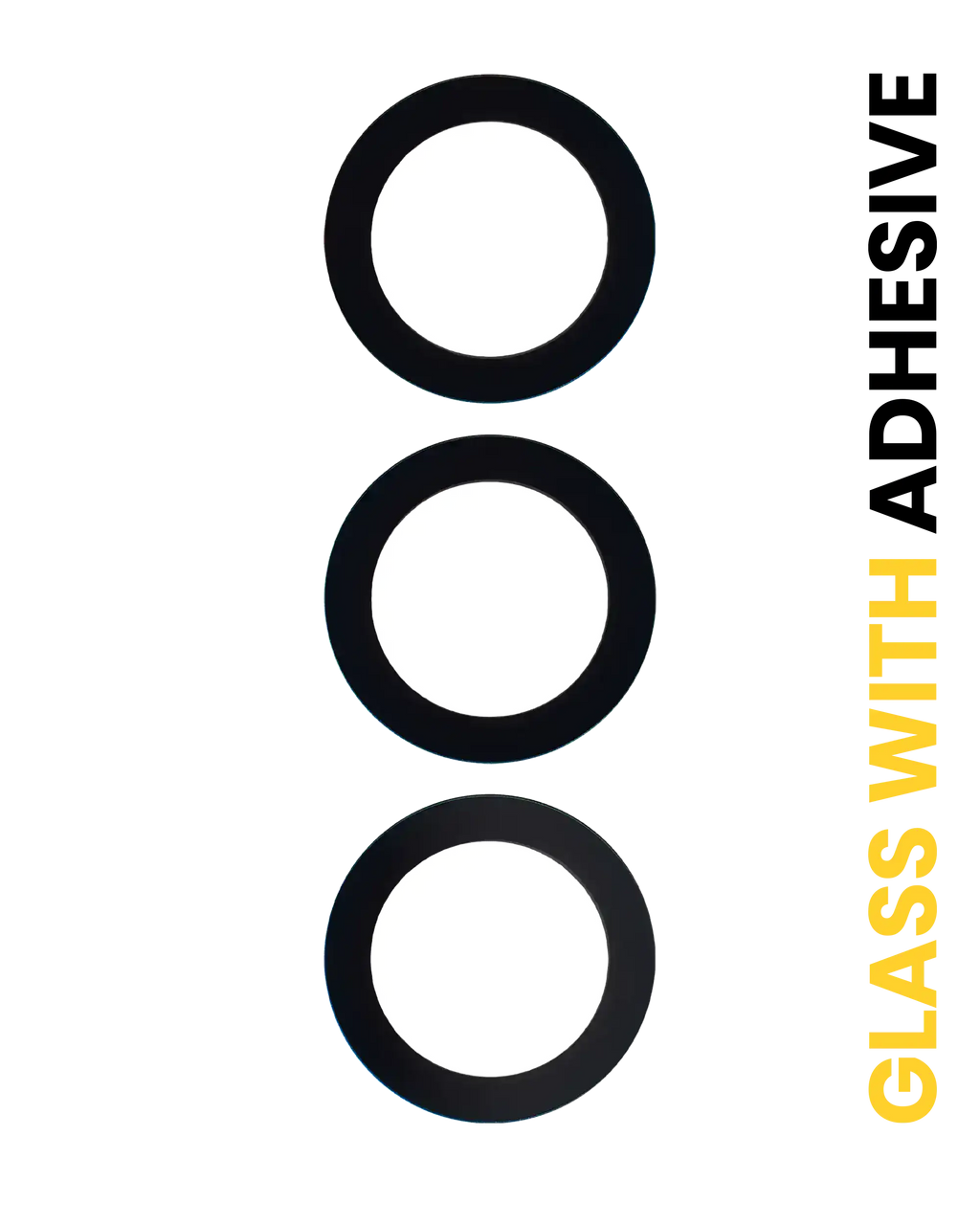 Camera Lens Rear (Glass Only) with Adhesive for Samsung Galaxy S24 FE 5G (3-Piece Set)