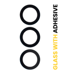 Kameraglas hinten mit Kleber für Samsung Galaxy S24 FE (3er Set)