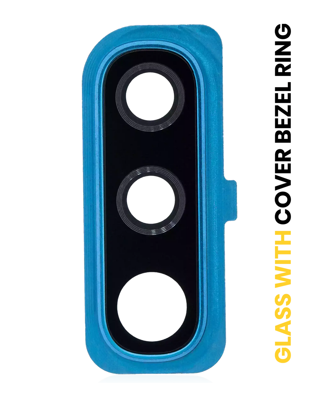Kameralinse hinten mit Rahmenring für Samsung Galaxy A50 - Blau
